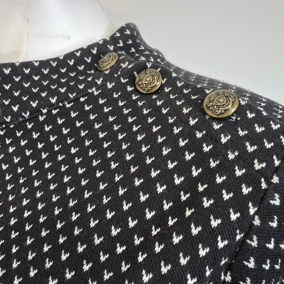 Talbots sweater dress plus size 2x black white 3/4 sleeve knee length - Picture 5 of 7